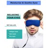 PJYU Heated Eye Mask, USB Warm Eye Compress with Flaxseed