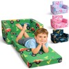 Toddler Couch, 2-in-1 Foldable Kids Comfy Chair & Lounger, Monster