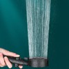 Monaco Olive 5-stage modern black shower + shower hose +