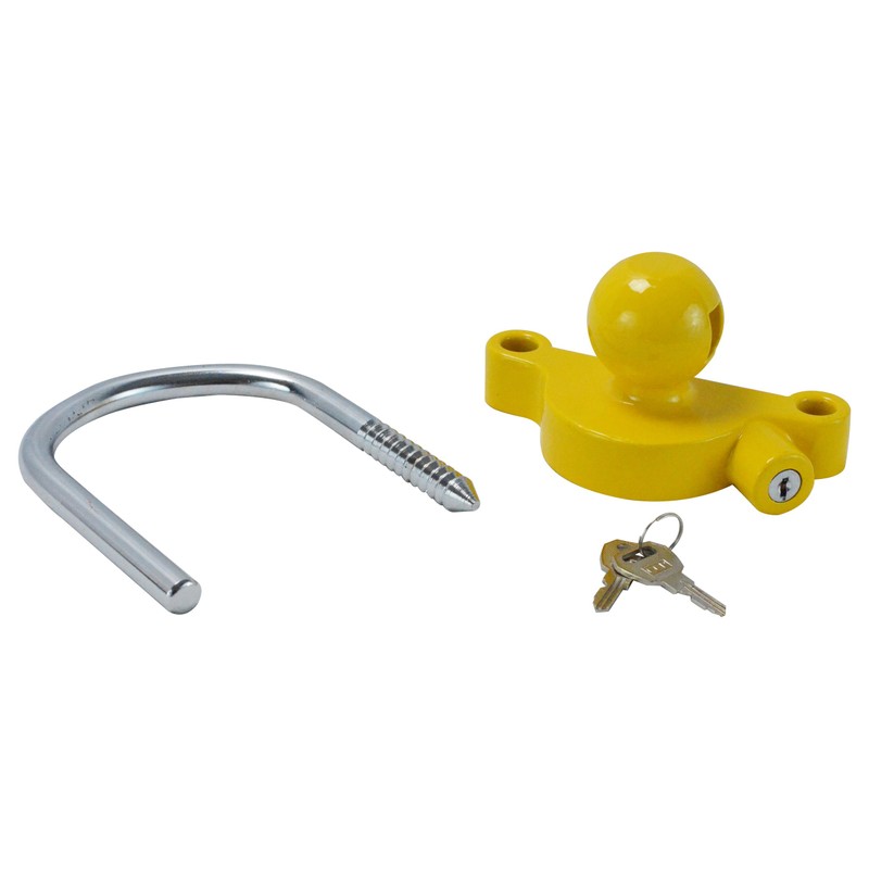 GoTow GT-10002 Yellow Universal Coupler Trailer Hitch Security Lock Fits