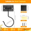 Fitnice Self Adhesive Banana Hook Under Cabinet Foldable Banana Hanger
