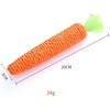 2 Pcs Orange Natural Interactive Sisal Carrot Cat Toys,Cat Dental