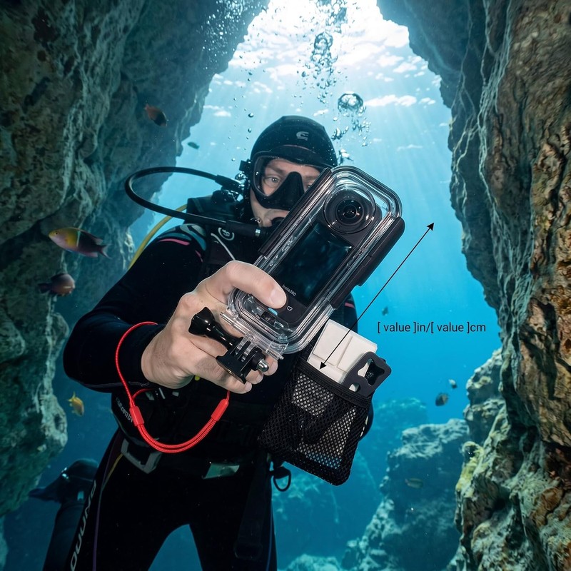 Zopsc Carcasa de Buceo Impermeable, Funda Subacuática 40M, Protectora para