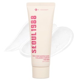 K-SECRET SEOUL 1988 Collagen Sleeping Mask – Overnight Nourishing Care with 7-Type Collagen Complex | Lightweight Facial Night Cream for Glass Skin | Korean Skincare, 60ml / 2.02 fl oz