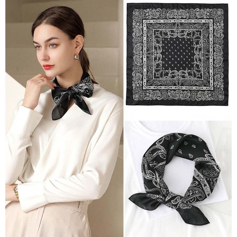 Dailyacc Hair Bandanas Scarf For Women Lightweight Fashion Neck Silk