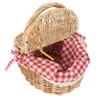 MAGICLULU Wicker Picnic Basket with Insert, Country House Style Picnic