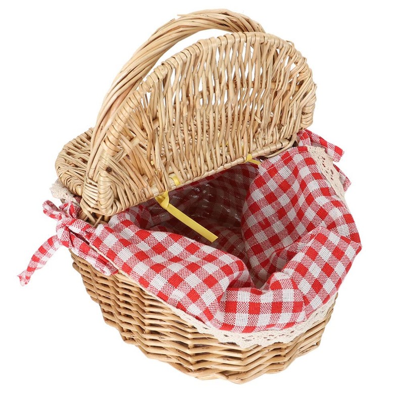 MAGICLULU Wicker Picnic Basket with Insert, Country House Style Picnic