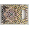 Ceramic Serving Board, Moroccan Zellige Design (Gold Oasis)