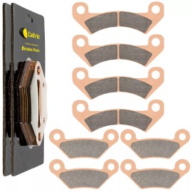 Caltric Front & Rear Brake Pads for John Deere M-Gator Mgator A2 M-Gator Mgator A3