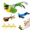 FOSDICK Pack of 3 Cat Toy Bird, Bird Toy for
