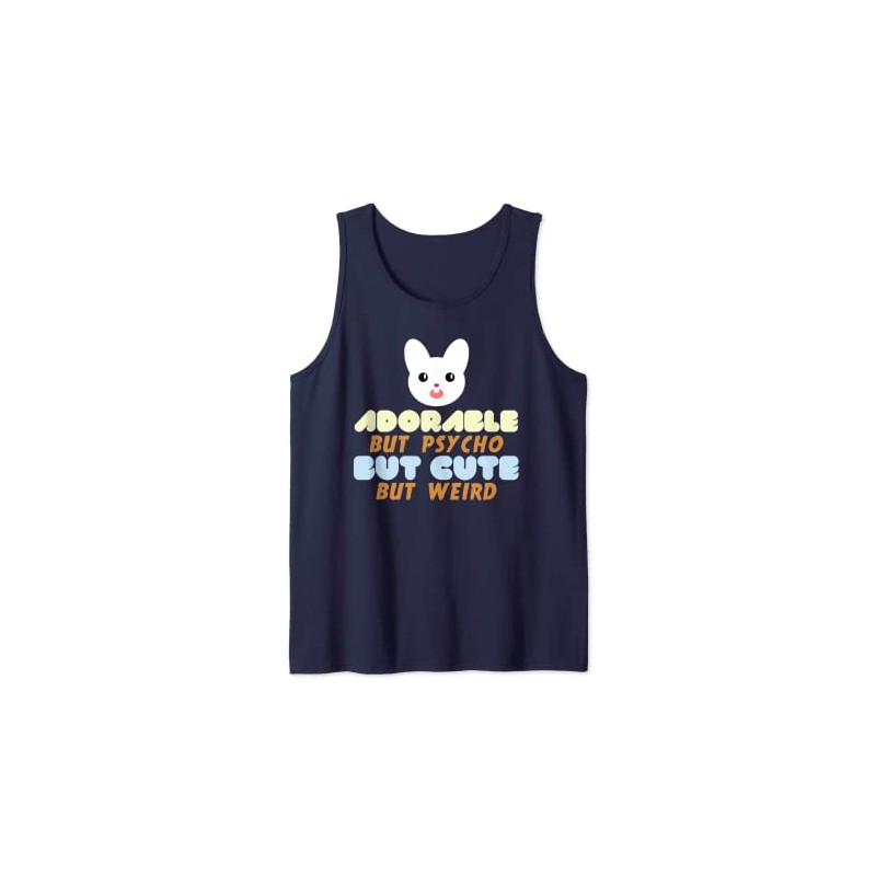 Horror Bunny Psycho Tees Adorable But Psycho But Cute Tank