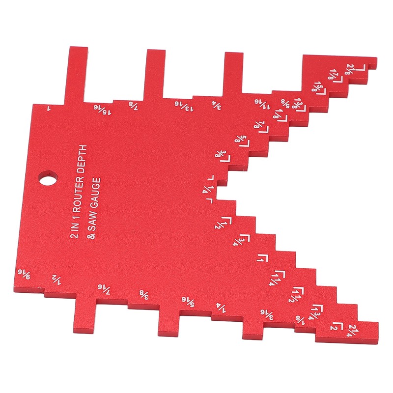 Step Depth Gauge 2 in 1 Aluminum Alloy Accurate Laser