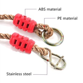 Tree Swing Ropes- Length Adjustable Nylon Rope(650 Lbs Limited) for Outdoor Swings/Hammock/Playground Set Accessories - Express Setup (Pack of 2)