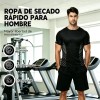 playera deportivas hombre - 2pzs Playeras Hombre Deportivas Secado Rápido