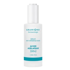GRANIONS Dermatology Anti Imperfection Serum with Azelaic Acid 10% - Reduces Blemishes, Regulates Sebum, Tightens Pores - Facial Serum Azelaic Acid 10% - Dermatologically Tested