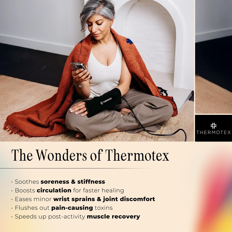 Thermotex Far Infrared Left Wrist Heating Pad - Deep Heat