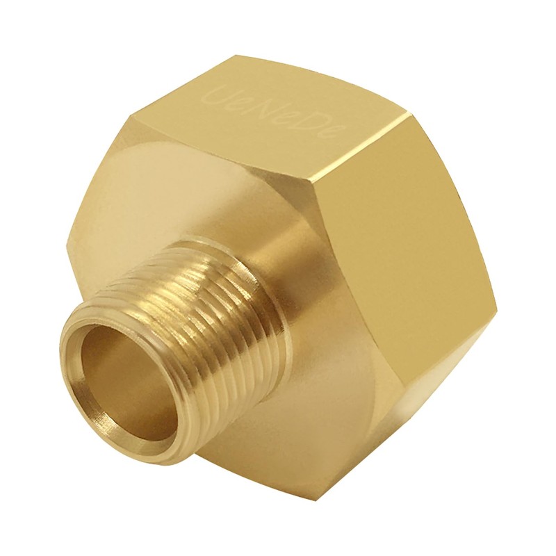 Uenede 2PCS Water Line Adapter, 3/4"GHT Male to 3/8" Compression