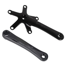 Keenso Bike Crank Arm 1 Pair 170mm Aluminum Alloy Crank Arm Mountain Bike BCD Sprocket 130mm (Black)