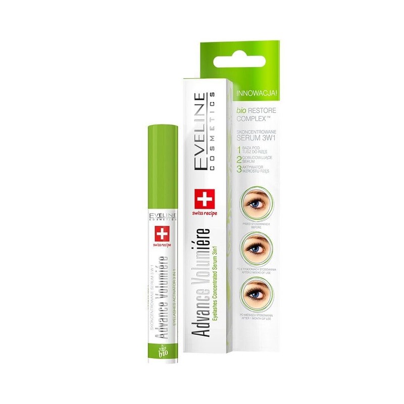 Eveline Cosmetics Advance Volumiere Concentrated Eyelash Serum 3-in-1 Growth Stimulating