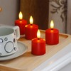 Mavandes Rechargeable Small Flameless Tea Light Candles with Remote Function,