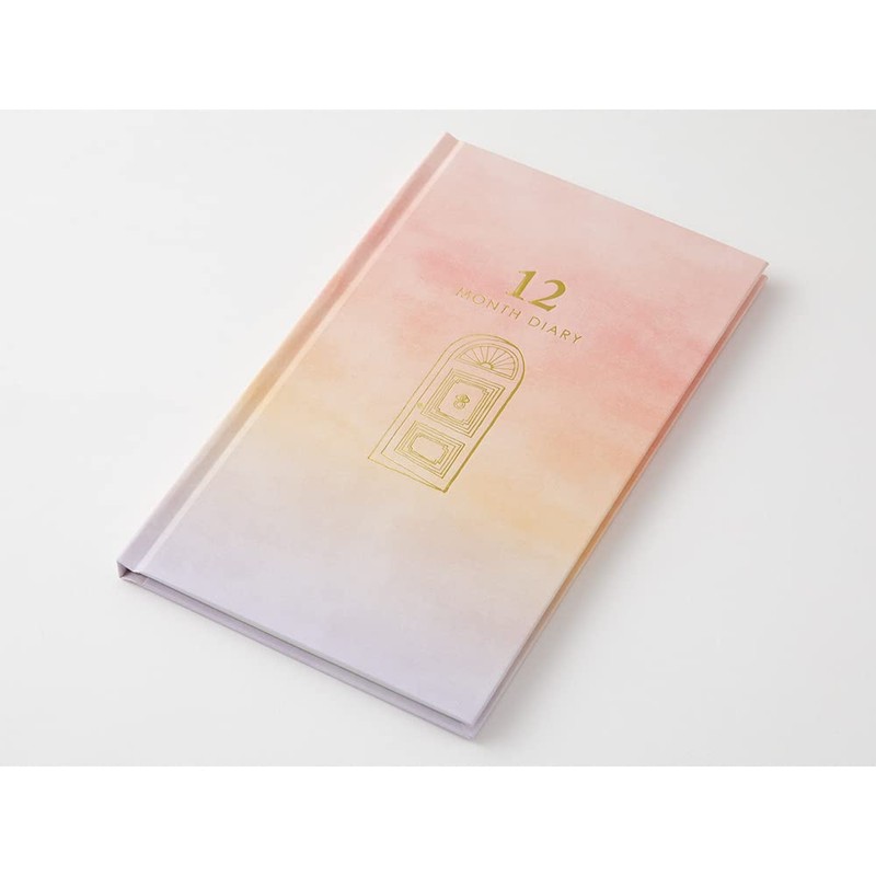 DESIGNPHIL Midori 12898006 Diary, 12 Month Consecutive Door, Pink