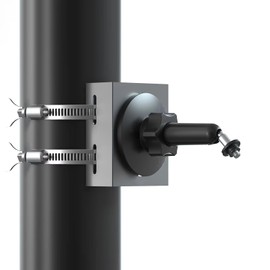 Zivif Security Camera Pole Mount Wall Mount Compatible with Blink Outdoor XT/XT2 & Blink Outdoor 3 Cam, Eufycam, Wyze Cam Outdoor & Solar Panel (Black)