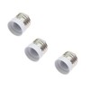 Glo-shine E26 E27 to E17 Socket Adapter,Medium Screw to Intermediate