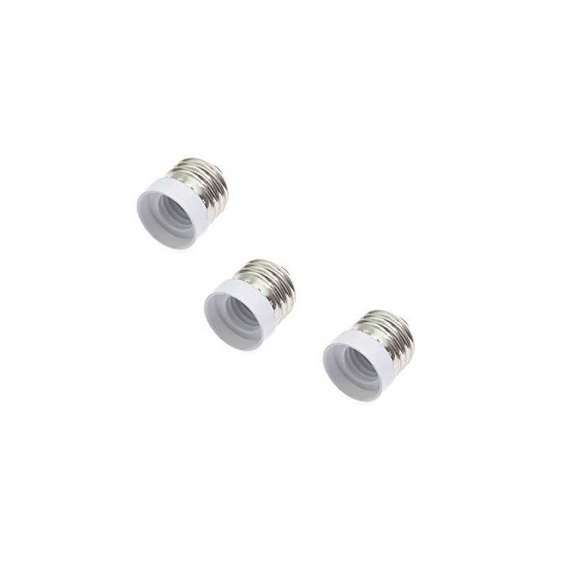 Glo-shine E26 E27 to E17 Socket Adapter,Medium Screw to Intermediate