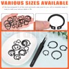 Tanstic 265Pcs 21 Sizes External Retaining Rings Snap Rings Assortment