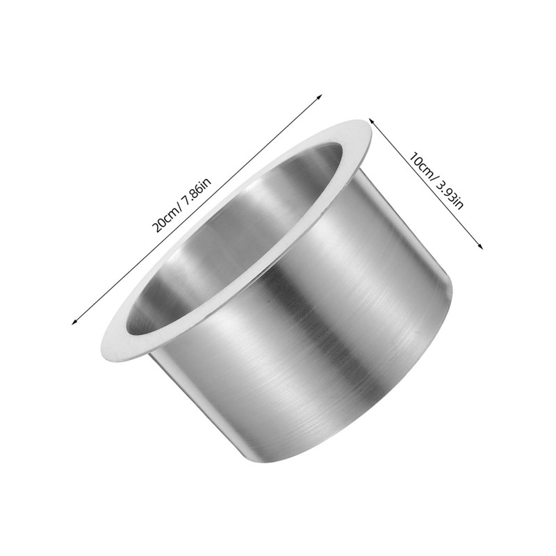 ULTECHNOVO Elegant Round Drop-in Trash Chute Stainless Steel Grommet Waste