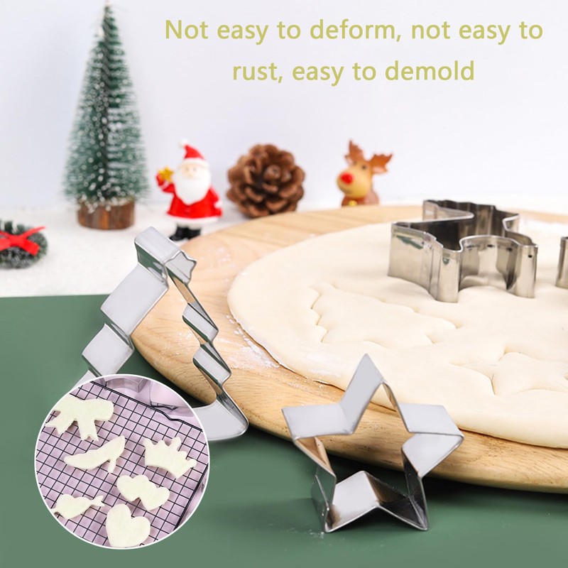 BAIYSFFG 8PCS Easter Cookie Cutters,Cookie Cutter Set Stainless Steel Rabbit,