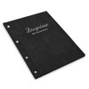 Handmade Certificate Folder with Your Own Name in Black Fur