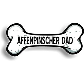 Affenpinscher Dad Dog in Pocket Car Bumper Magnet, Magnetic for Refrigerator, Decorative Fridge Magnet, Office, Whiteboard, Kitchen, Locker Waterproof Decor, Family & Friends, 4x7 in