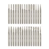 Gasea 30pcs 2.35mm Shank Diamond Coated Rotary Burr Drill Bits