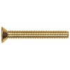 The Hillman Group 2090 Brass Flat Head Slotted Machine Screw