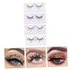 Gatuida 4Pairs Sequins False Eyelashes Set Lashes with Butterflies and
