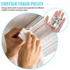 HOMSFOU 50pcs Curtain Pulley Ceiling Curtain Rod Window Rod Slides