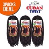 Freetress Equal Synthetic Hair Braids Double Strand Style Cuban Twist