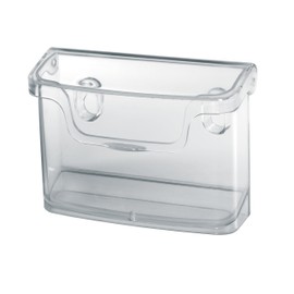 SIGEL LH326 Outdoor Wall-Mounted Business Card Holder, for up to 60 Cards, Acrylic, Transparent, 1 oc.
