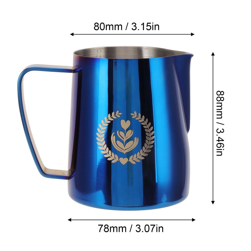 350ml Coffee Art Cup with Pointed Mouth 304 Stainless Steel
