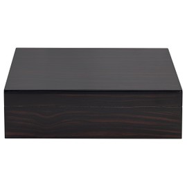 Zebra Humidor with Zebra Wood Finish, Includes Hygrometer and Humidifier, Holds Up to 50 Cigars