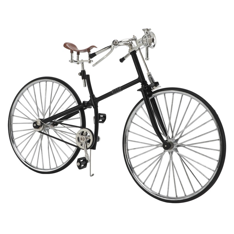 Retro Bicycle Model Retro Style 1:10 Scale Detachable Durable Metal