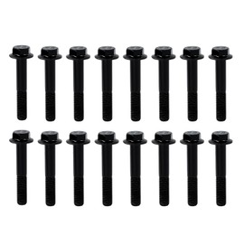 CHENACC Exhaust Manifold Flanged Bolt For Ford F series 250 350 7.3L Diesel Engine 1994 1995 1996 1997 1998 1999 2000 2001 2002 2003 Diesel Engine Pack of 16