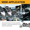 Mrosnail 100PCS SAE 6-32 Hex Nuts Assortment Kit, 304 Stainless