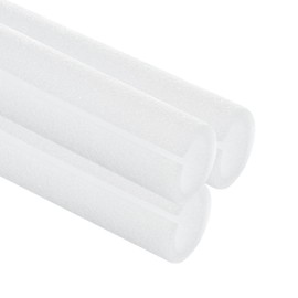 uxcell 3 Pcs Pipe Insulation Foam Tube, 3/4" x 1/5" Hollow Tube Covers Wrap 3.3 Feet for Outdoor Winter Freeze Protection Irrigation Hot Cold Water Pipe, White
