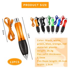 PLATEYTR gel pens for writing, 12 gel pens for writing grip pens for writing, 0.5 mm adult and children's gel pens, retractable writing pens, school office stationery supplies