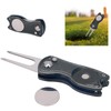 BiKING! Golfer Green Fork, Stainless Steel Golfer Fork Metal Folding
