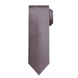 Jacob Alexander Men's Woven Dotted Squares Pattern Slim 2.5 inch Width Neck Tie - Pink Gray