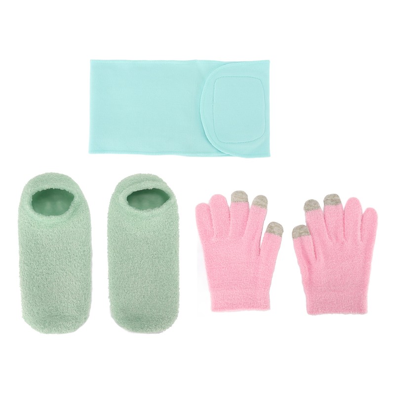 Touch Screen Spa Moisturizing Gloves Socks Set Reusable Repair Treatment