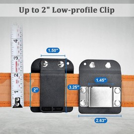 Clip-on Tool Belt Clip, Drill Tool Holster for Tool Belt, Flat Belt Clip for Drills, Drill Belt Holder, Drill Tool Holster, 304 Stainless Steel for Cordless Drills, Impact Wrenches, Nagl